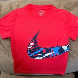 Nike  NWOT Kids' 6M (5-6 yrs) Light Red Dri-FIT Graphic Logo Short-Sleeve Tee